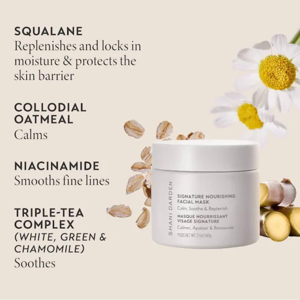 NEW Shani Darden Skin Care 
Signature Nourishing Facial Mask with Squalane